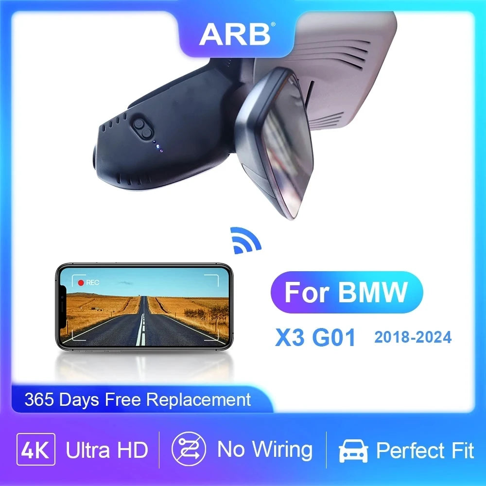 Dash Cam for BMW X3 G01, X3 M G01, iX3 2018 to 2024, ARB Car DVR 4K UH ...