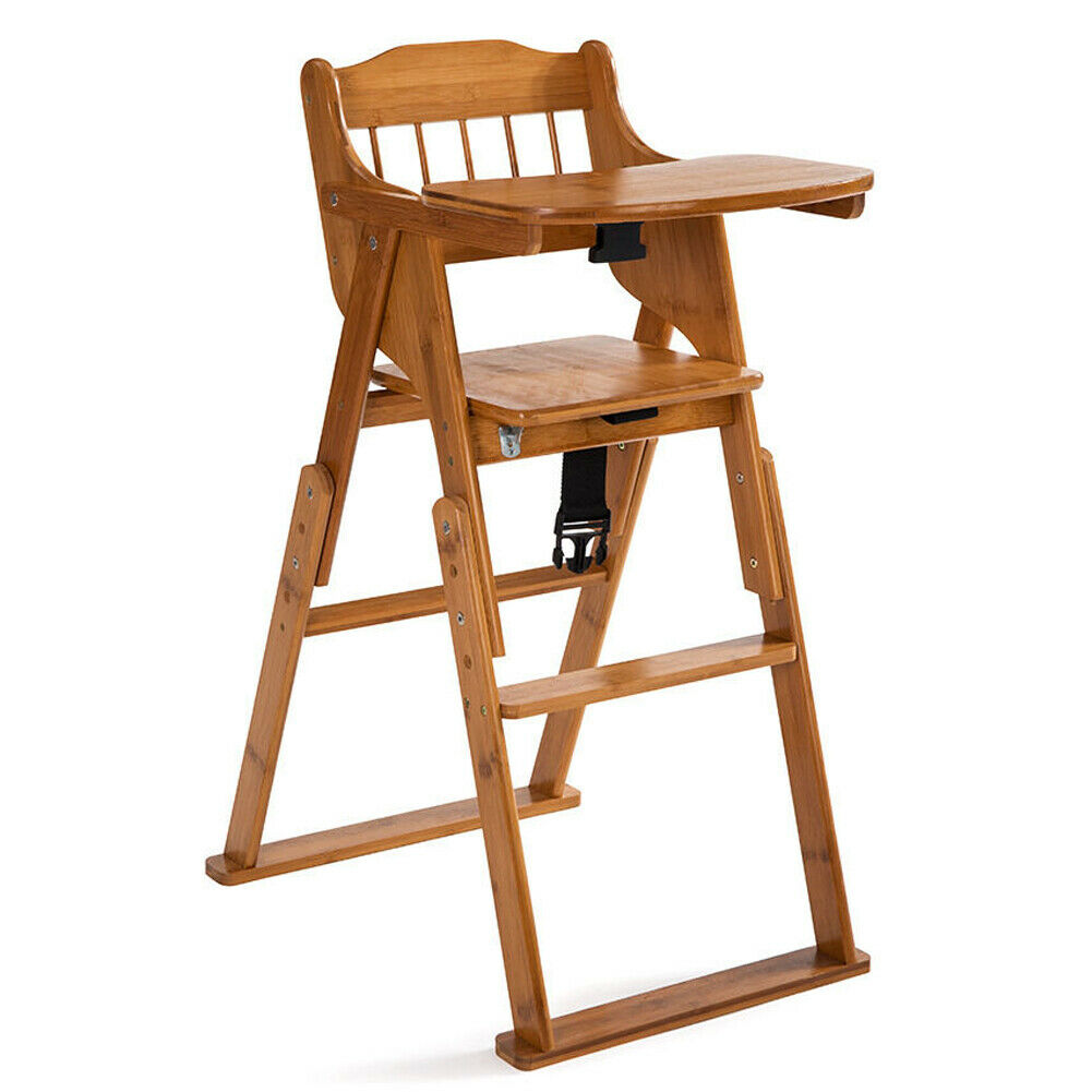 Modern Baby Wooden Foldable Feeding High Chair Par Masters