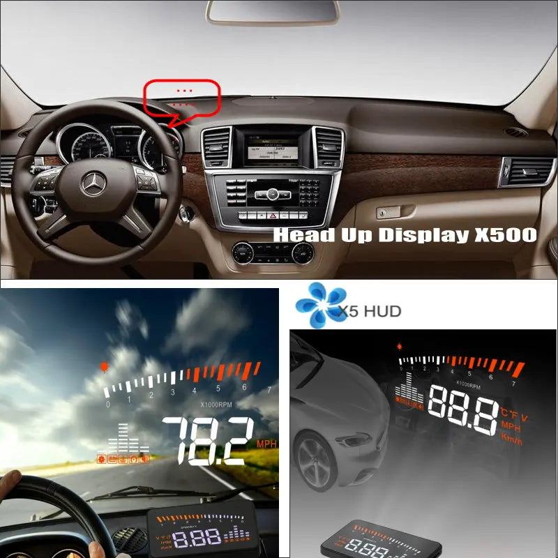 For Mercedes Benz M ML W166 2005-2011 HUD Head Up Display Car Electron ...
