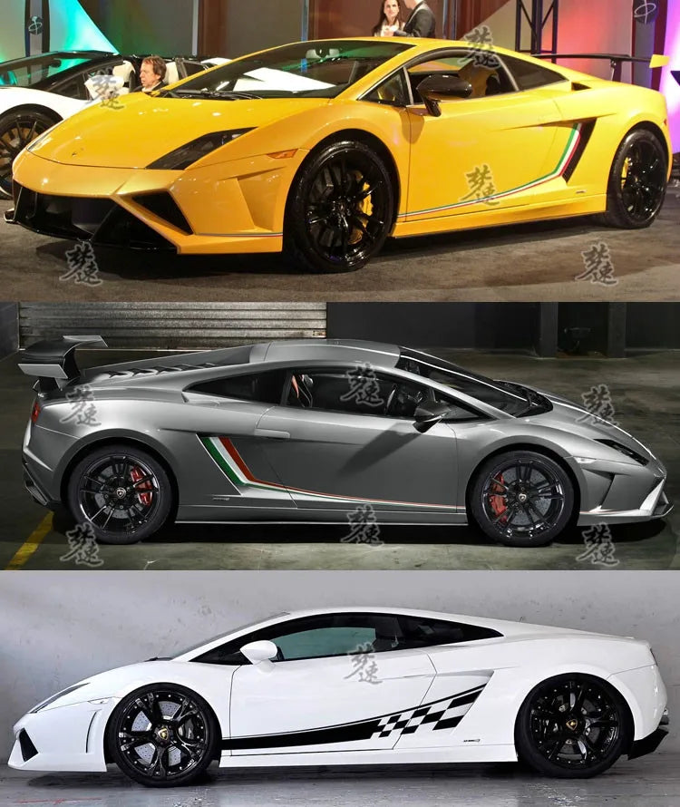 Car Sticker For Lamborghini Gallardo Body Door Sticker Personality Gal ...