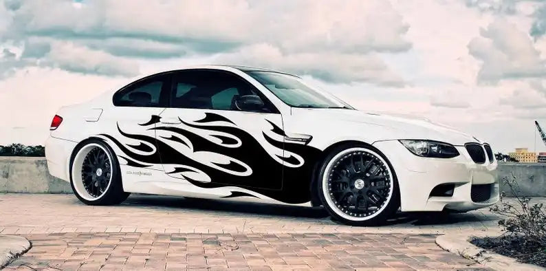 Vinyl Car Side Graphics Decal Flame Body Sticker for any vehicle – Par ...