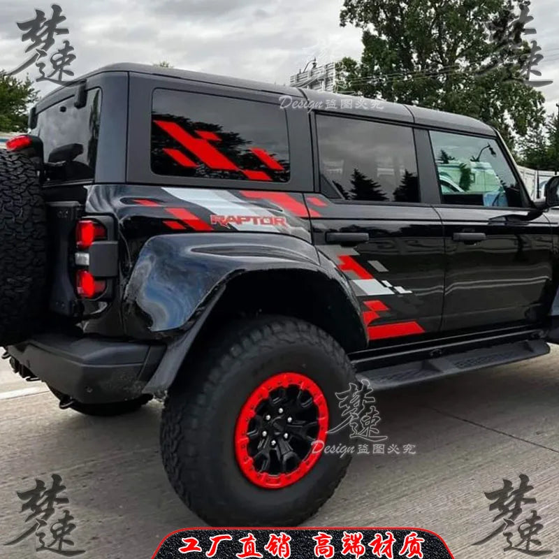 Car sticker FOR Ford BRONCO RAPTOR version with customized sporty exte ...