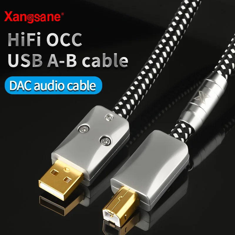 Xangsane hifi USB OTG cable USB A to B type c cable 5N OCC lighting to ...