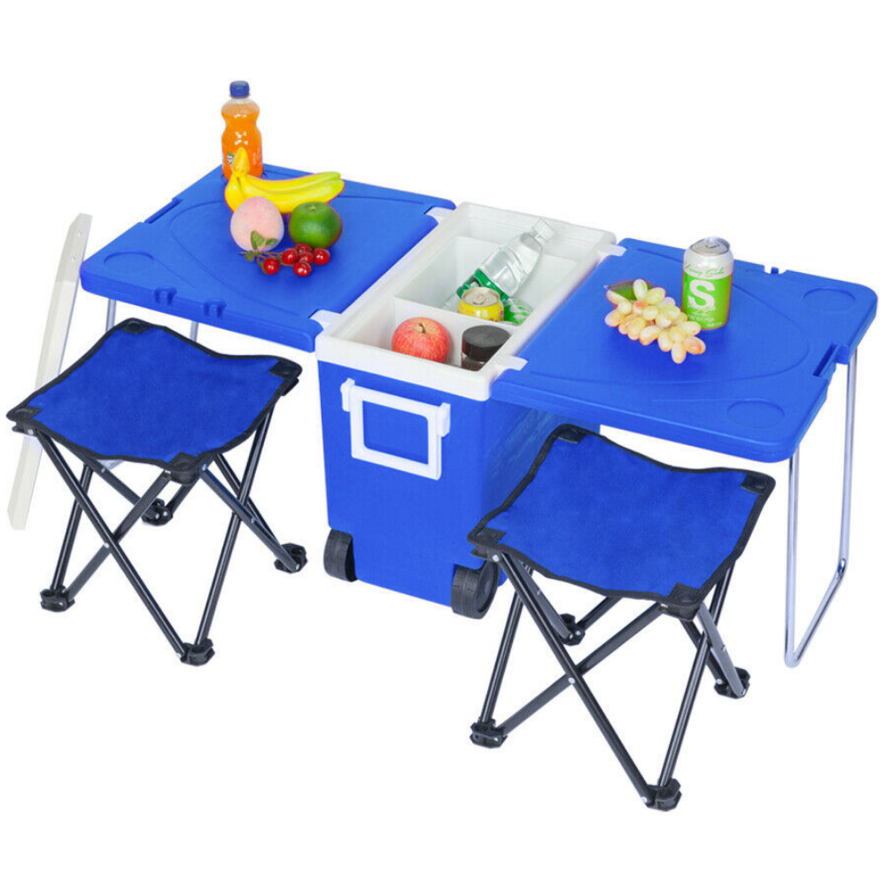 Small Folding Portable Picnic Table With Cooler – Par-Masters