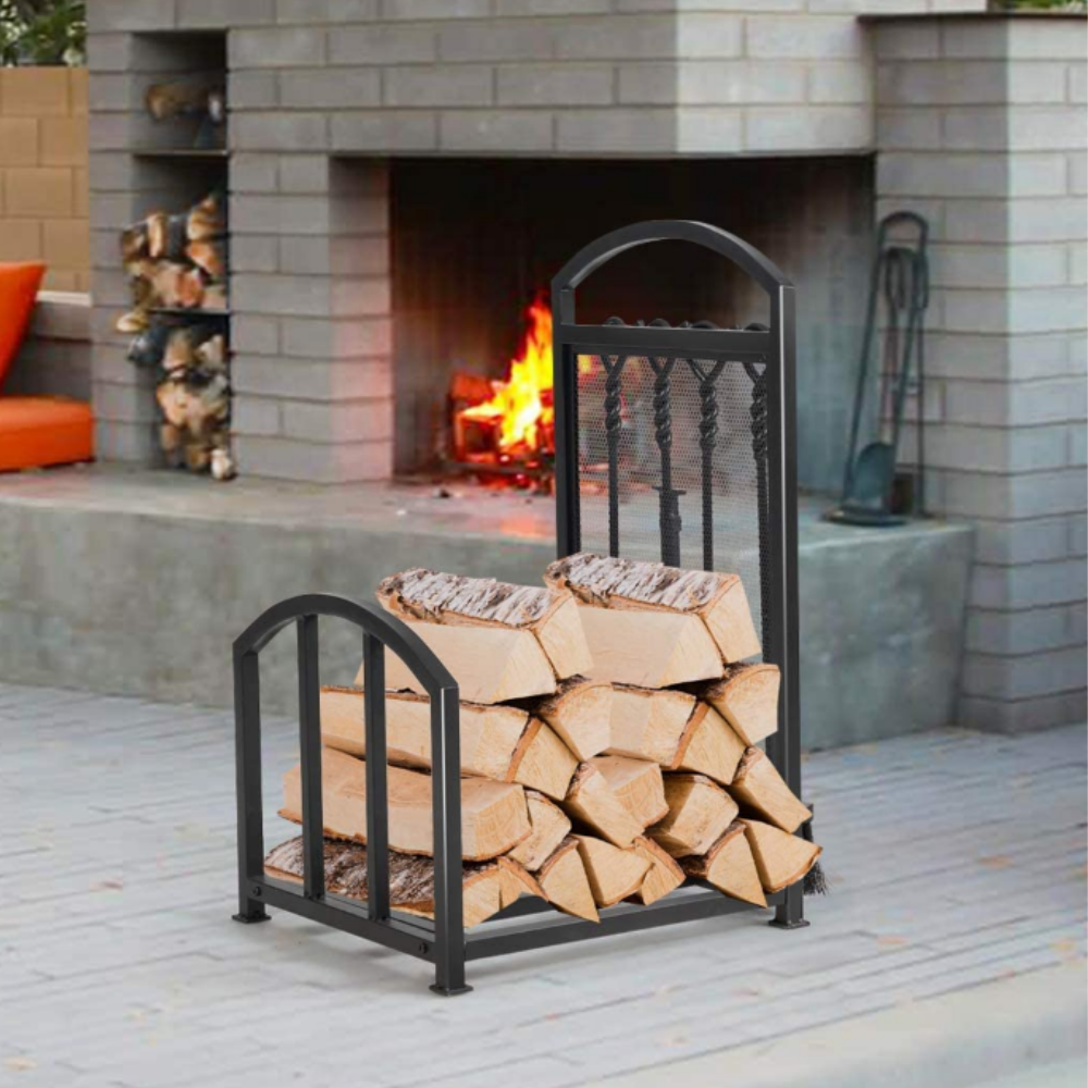 Master Forge Log Rack Premium Heavy Duty Firewood Log Holder Rack 27.5in – Par-Masters