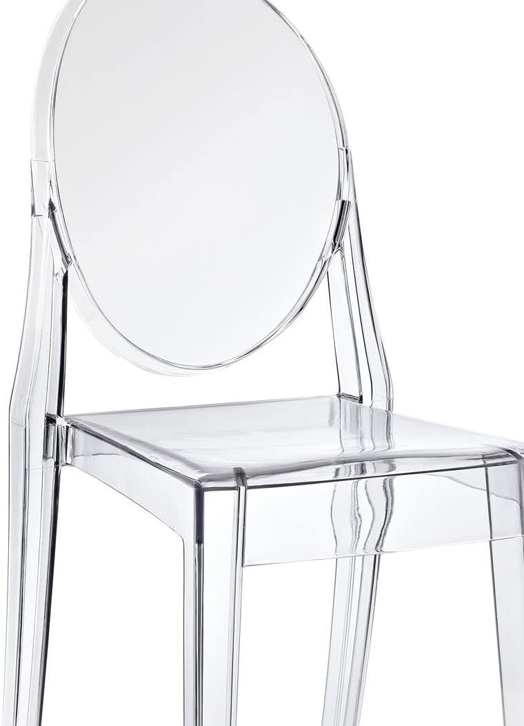 Modern Clear Acrylic Folding Dining Vanity Desk Chair – Par-Masters