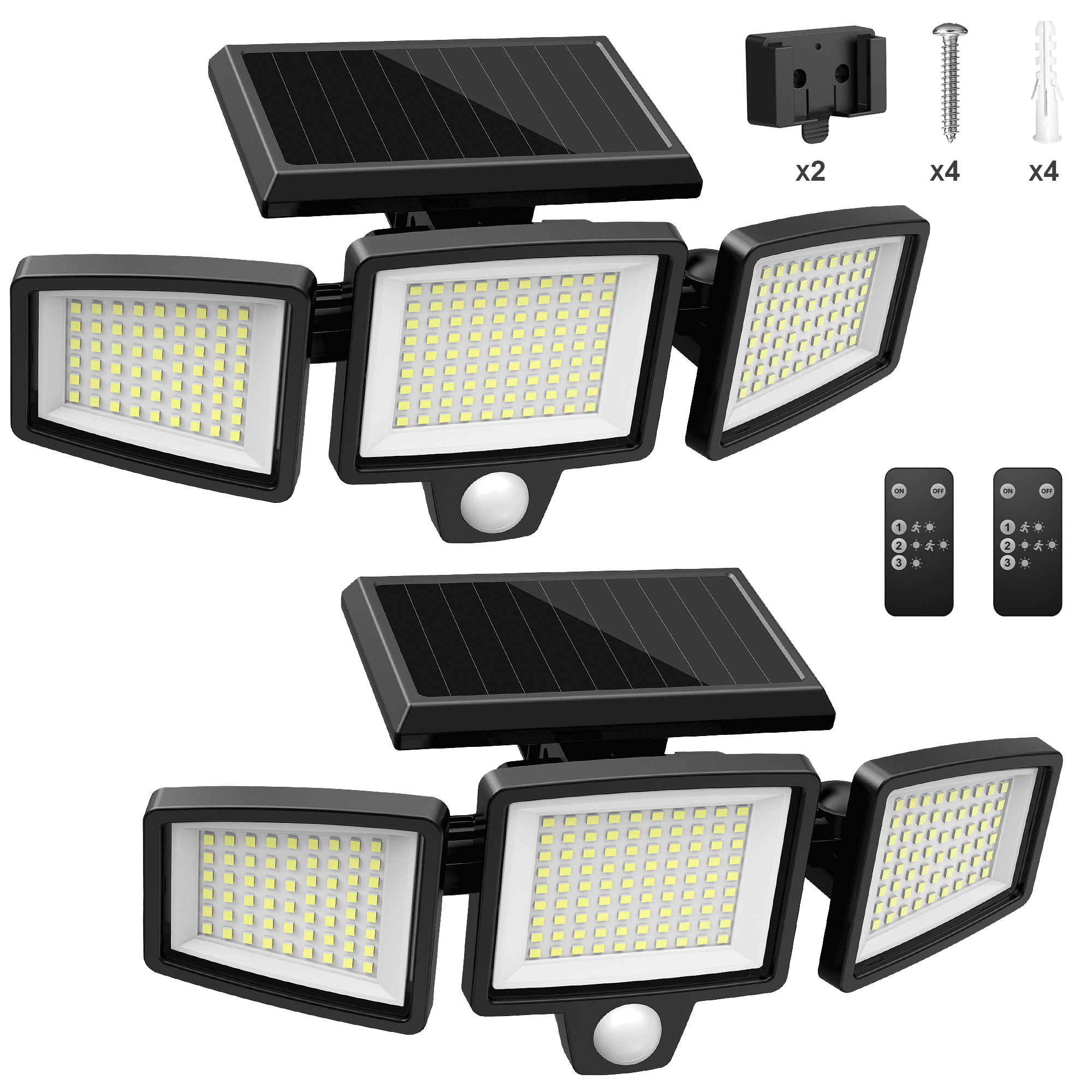 Solar Par Light SZRSTH Solar Lights Outdoor - Waterproof Motion Sensor Security Lights ...