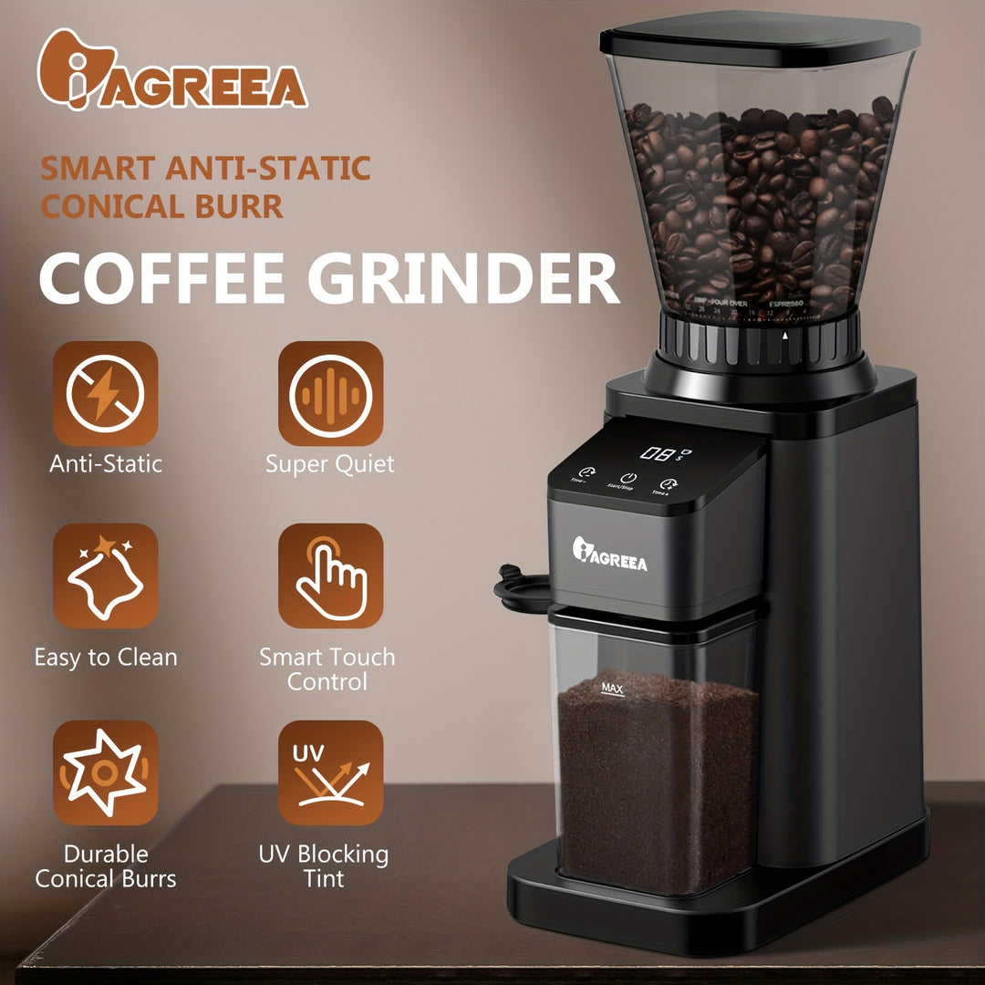 Shardor Coffee Grinder Conical Burr Coffee Grinder With Touch