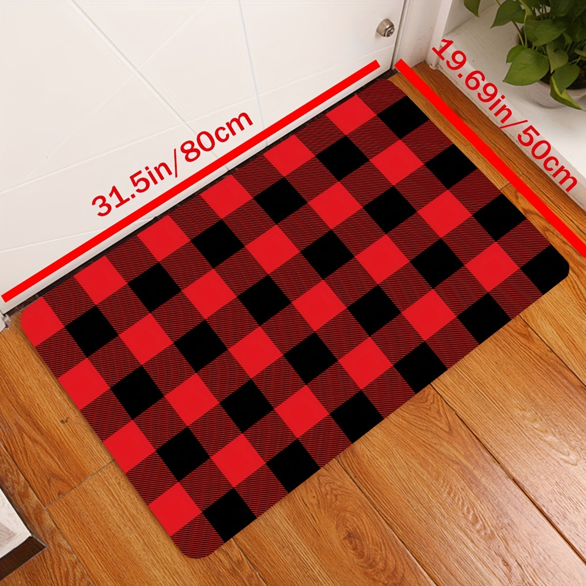 Kitchen Mat Anti Fatigue Cushioned Black And White Buffalo Plaid Kitchen  Rug Kitchen Floor Mat Non-skid Waterproof Ergonomic Comfort Standing Desk  Ma