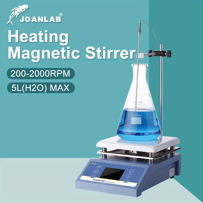 JOANLAB Hot Plate Magnetic Stirrer Heating Stirrer Laboratory Digital ...