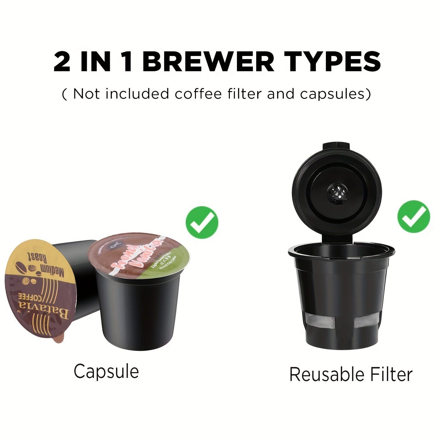 1pc Brew Delicious Coffee In Seconds With CHULUX Upgrade Single Serve Coffee  Maker - 12oz Fast Brewing, Auto Shut-Off, And One-Button Operation