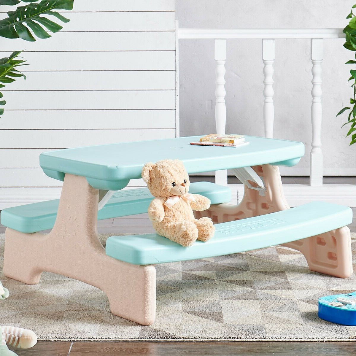 Large Kids Outdoor Plastic Picnic Bench Table – 深圳市泽杨科技有限公司